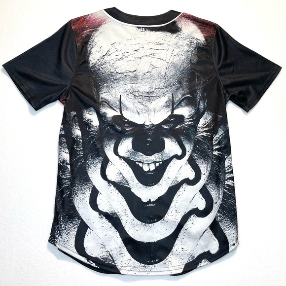Halloween IT Horror Baseball Jersey Shirt Size Small NWOT Movie Themed Shirt - Picture 2 of 7